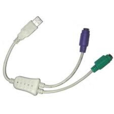 Adaptor USB la 2 x PS2 Adaptor USB la 2 x PS2